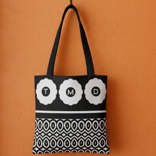 Tote Bag Deux Tons Trois Fleurs Et Larmes