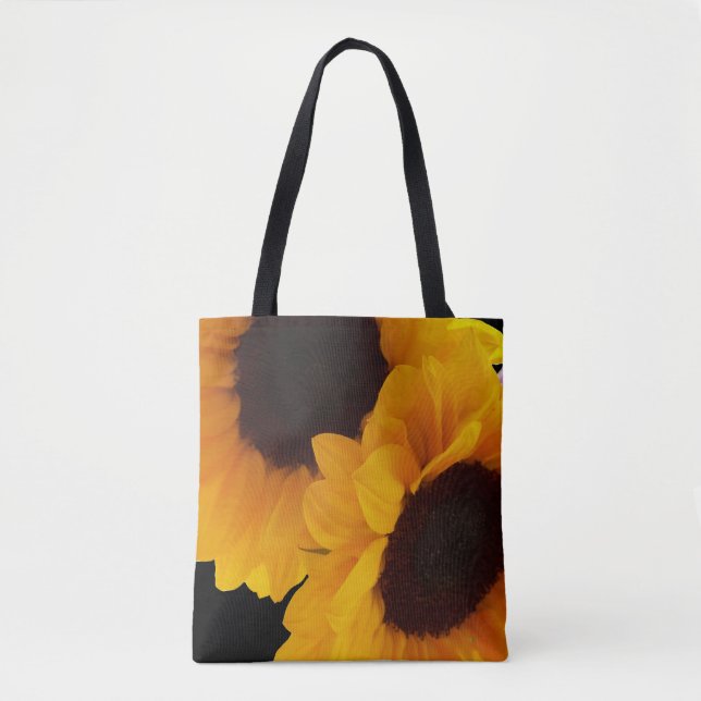 Tote Bag Deux tournesols jaunes (Devant)