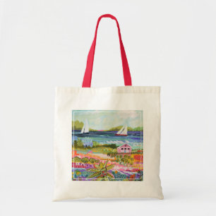 Tote Bag Deux voiliers et chalet