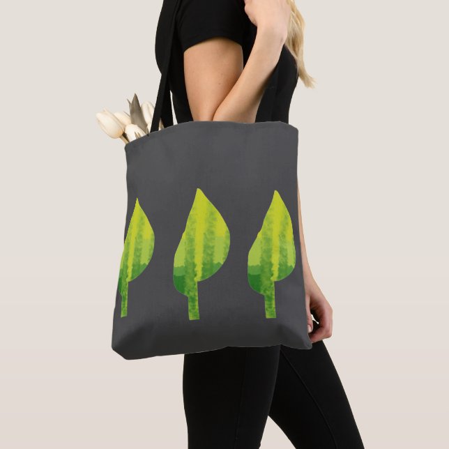 Tote Bag Devenez écolo éco-feuille de la nature (De près)