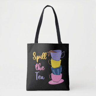 Tote Bag Déverser Le Thé - Boisson De Thé