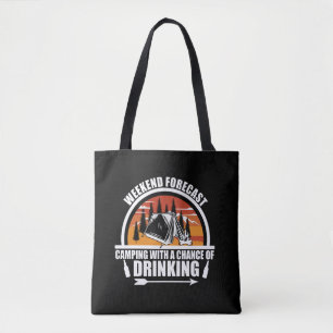 Tote Bag Devis de camping amusant