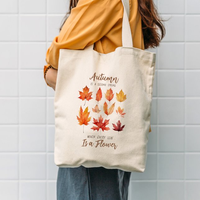 Tote Bag Devis de congés d'automne (Créateur téléchargé)