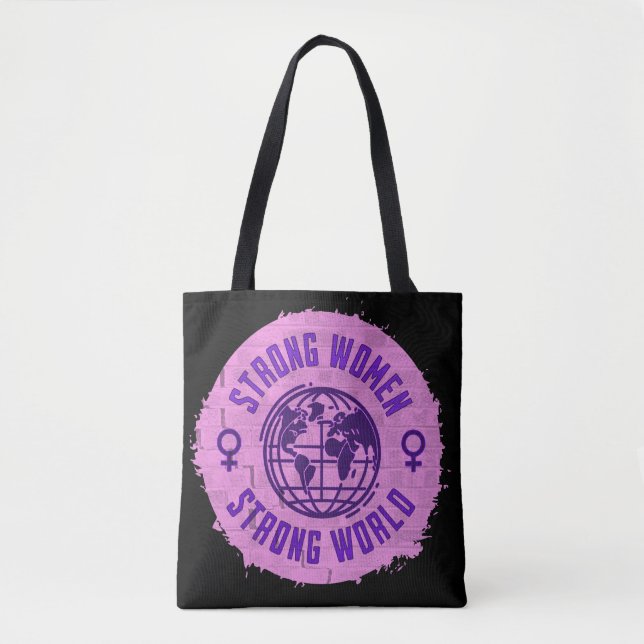 Tote Bag Devis fort pour femmes inspirationnel (Devant)