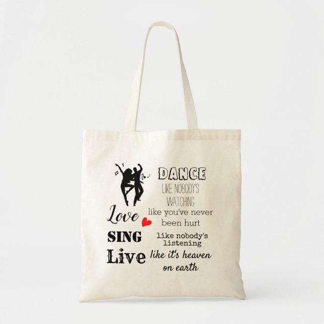 Tote Bag Devis minimaliste simple (Devant)