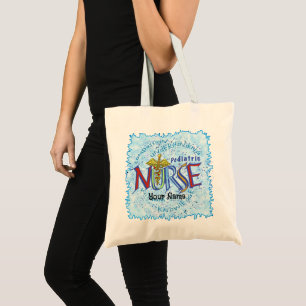 Tote Bag Devise d'infirmière pédiatrique