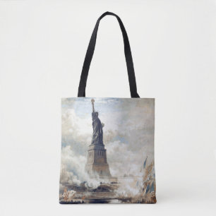 Tote Bag Dévoilement de la statue de la liberté en 1886