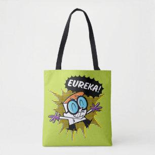 Tote Bag Dexter "Eureka!" Halftone Callout Graphic