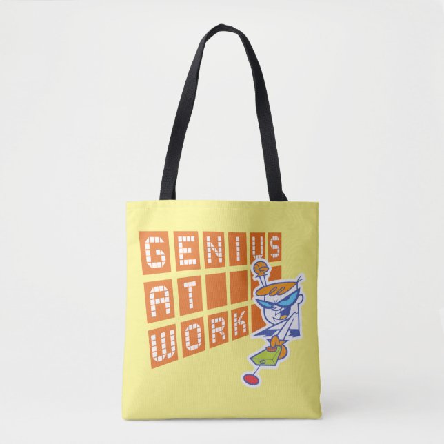 Tote Bag Dexter "Genius At Work" (Devant)