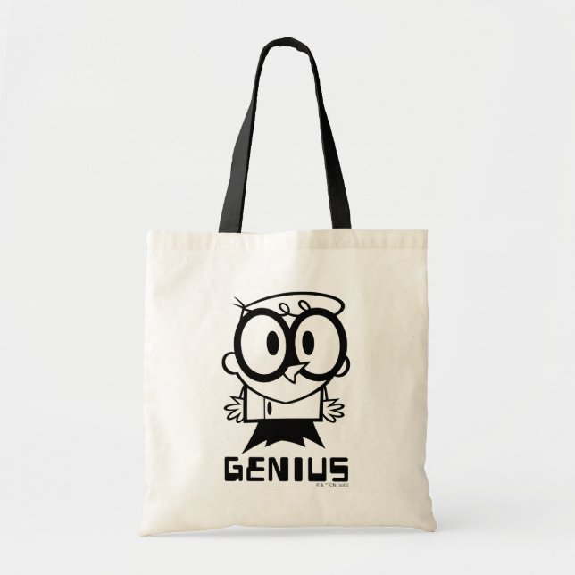 Tote Bag Dexter "Genius" - Graphique en bref (Devant)