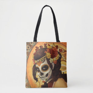 Tote Bag Dia De Los Muertos Throw Pillow
