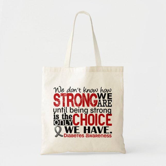 Tote Bag Diabète comme nous forts sommes (Devant)