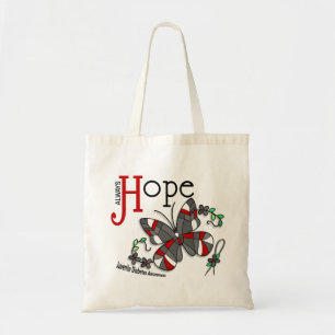Tote Bag Diabète de type 1 de papillon en verre souillé