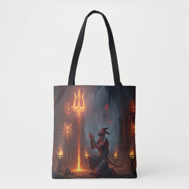 Tote Bag Diable Adoration Trident (Devant)
