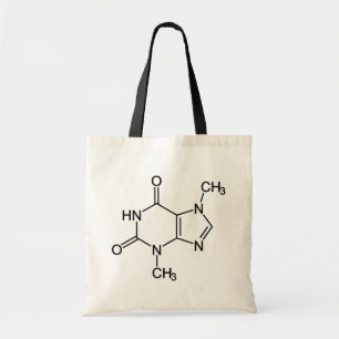 Tote Bag Diagramme chimique de la molécule de théobromine a