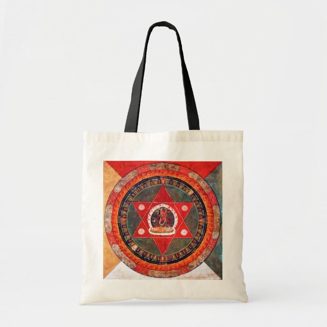 Tote Bag Diagramme cosmique Mandala pour la méditation (Devant)