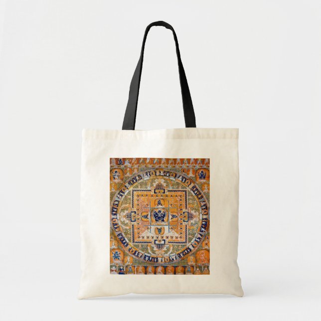 Tote Bag Diagramme cosmique Mandala pour la méditation (Devant)