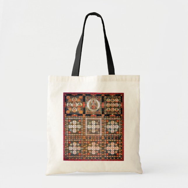 Tote Bag Diagramme cosmique Mandala pour la méditation (Devant)