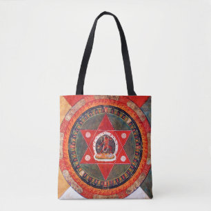 Tote Bag Diagramme cosmique Mandala pour la méditation