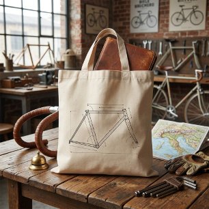 Tote Bag Diagramme de géométrie de cadre de bicyclette