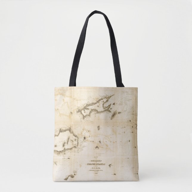 Tote Bag Diagramme du groupe de Viti ou des îles fidji (Devant)