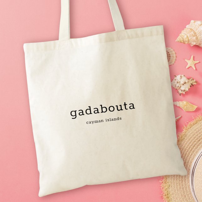 Tote Bag Dialecte caïmanais humoristique Gadabouta (Créateur téléchargé)