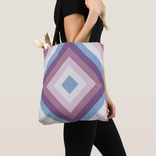 Tote Bag Diamant de fleur de lavande (De près)