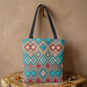 Tote Bag Diamants Géométriques