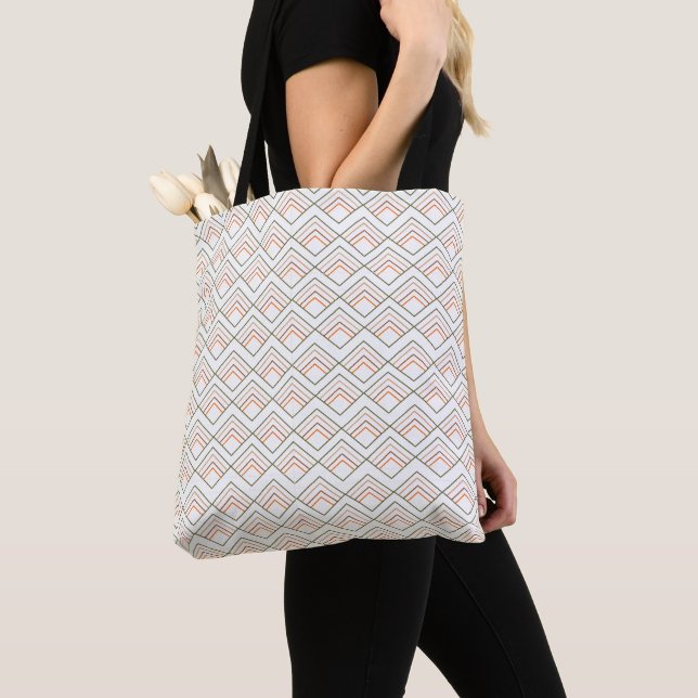 Tote Bag Diamants Modernes du Milieu du Siècle  (De près)
