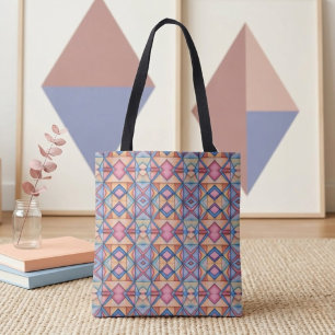 Tote Bag Diamants Pastel