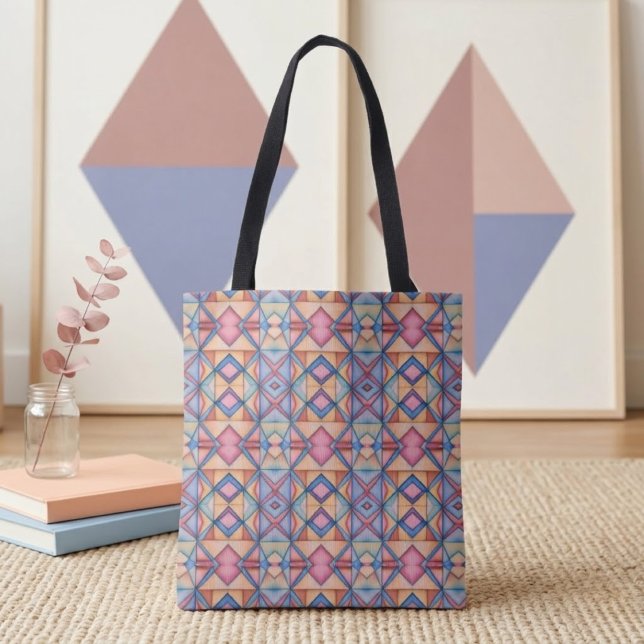 Tote Bag Diamants Pastel (Créateur téléchargé)