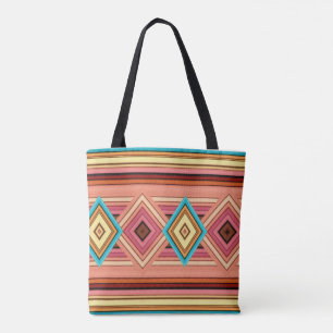 Tote Bag Diamètre et bande doux multicolores