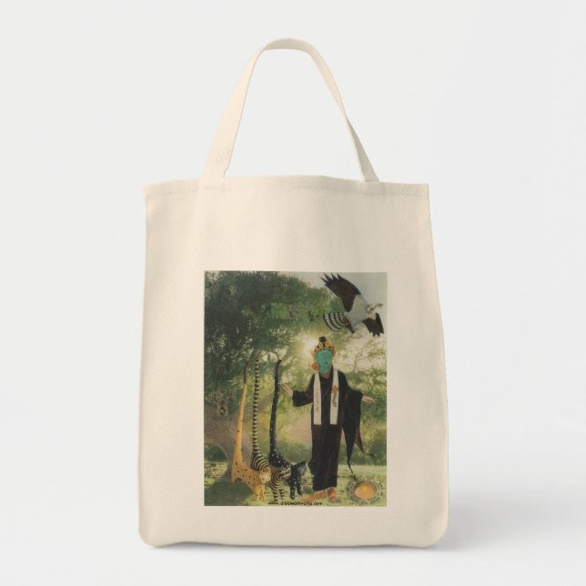 Tote Bag Dibble_Artworks_101_Green_Tara, www.dibbleartwo… (Devant)