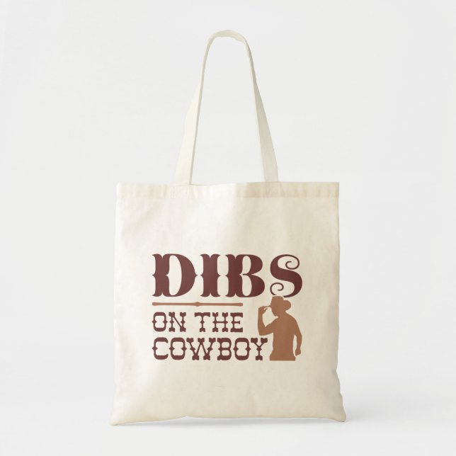 Tote Bag Dibs Sur Le Cowboy (Devant)