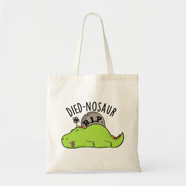 Tote Bag Died-nosaur Blagues drôles de dinosaure  (Devant)