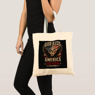 Tote Bag Dieu Bénisse l'Amérique 250 Ans 1776-2026