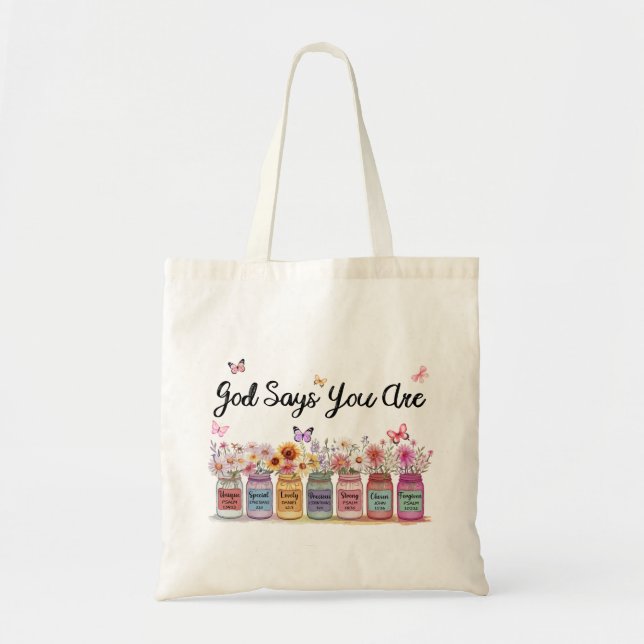 Tote Bag Dieu Dis Que Vous Êtes Chrétien (Devant)