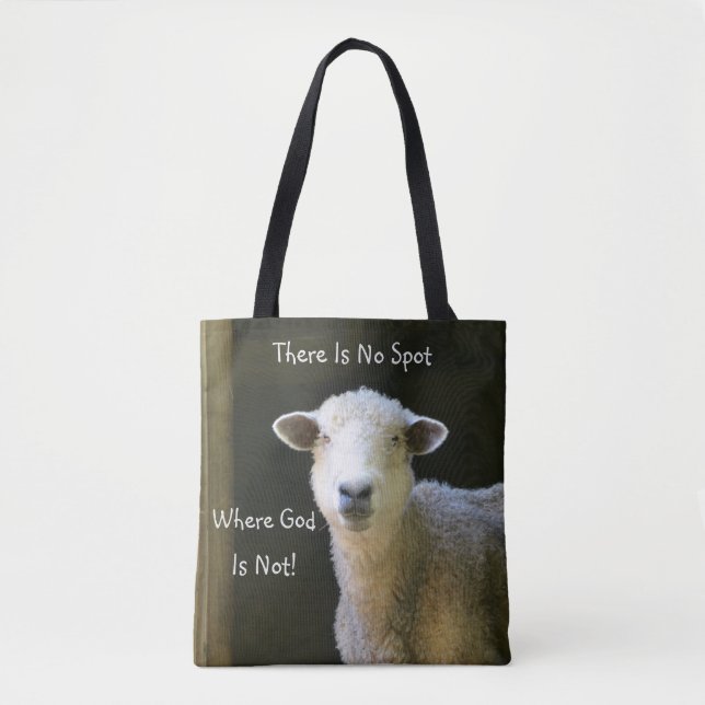 Tote Bag Dieu Est Partout Mouton (Devant)