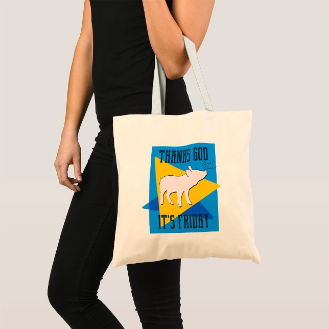 Tote Bag Dieu merci c'est vendredi (Créateur téléchargé)
