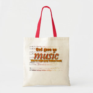 Tote Bag Dieu nous a donné la musique