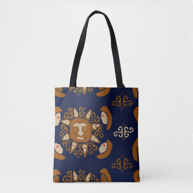 Tote Bag Dieux du soleil indiens Kuna (Devant)