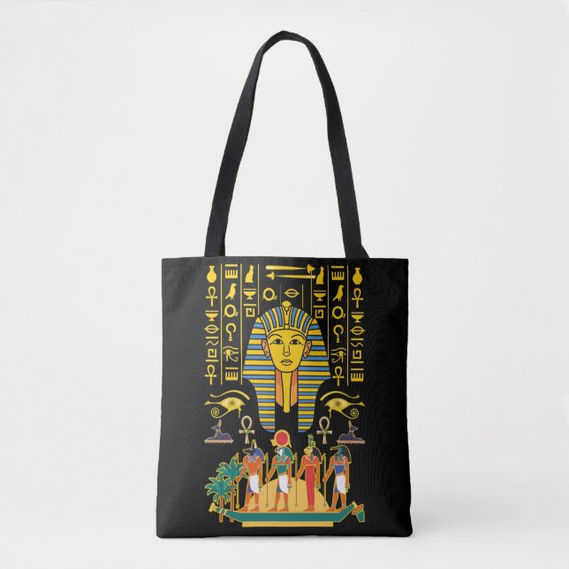 Tote Bag Dieux égyptiens Égypte Pharaon divinités Anubis Ho (Devant)