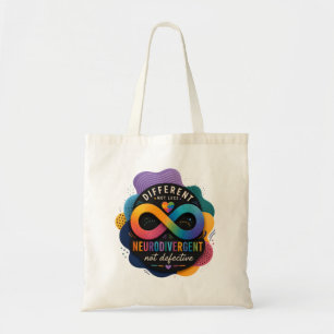 Tote Bag Différent Pas Moins, Neurodivergent Pas Défectueux