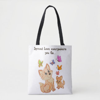 Tote Bag "Diffusez l'amour où que vous alliez"