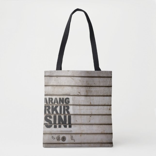 Tote Bag Dilarang parkir disini (Devant)
