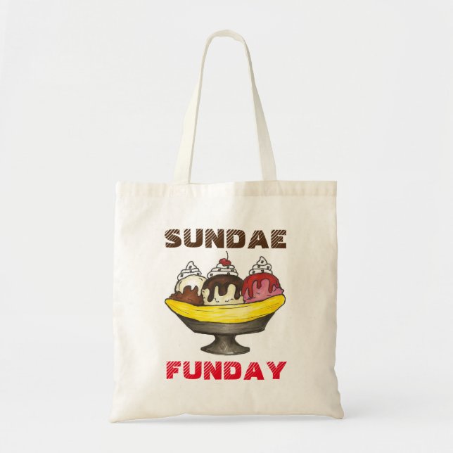 Tote Bag DIMANCHE (DIMANCHE) DIMANCHE Ice Cream Banana Spli (Devant)