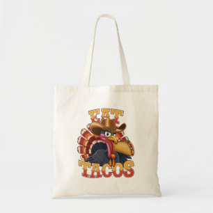 Tote Bag Dinde de Thanksgiving Manger des Tacos Drôle Mexi