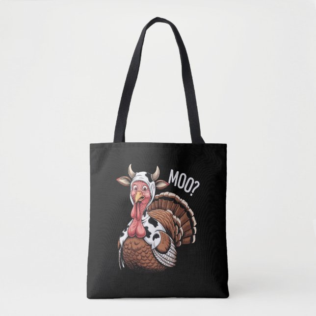 Tote Bag Dinde Meugle Drôle Action de Grâce  (Devant)