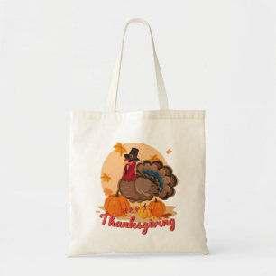 Tote Bag dinde pèlerine bon thanksgiving