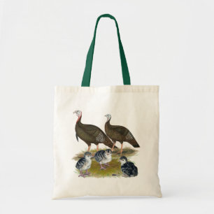 Tote Bag Dindes Famille Sauvage de l'Est